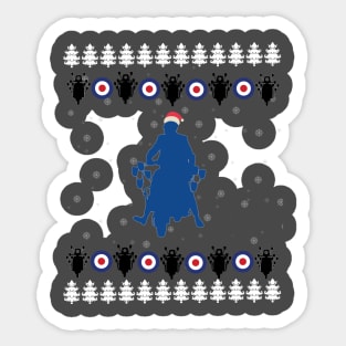 MOD Christmas Scooter MOD mass Roundel Jimmy MODS Sticker